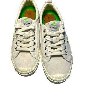 CARIUMA OCA Low Off White Canvas Sneakers Sz 6.5